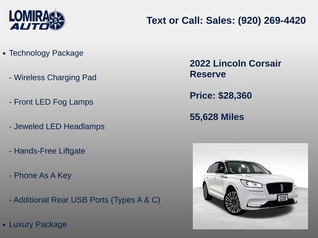 Used 2022 Lincoln Corsair Reserve w/ Equipment Group 201A AWD/4WD image 14