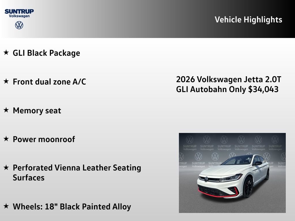 New 2026 Volkswagen Jetta GLI Autobahn image 7