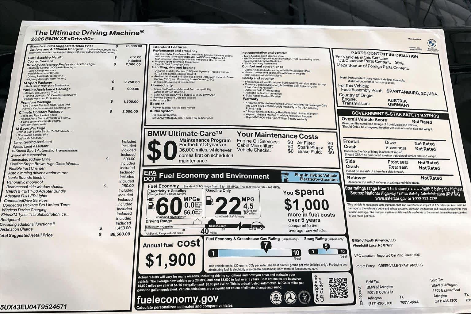 New 2026 BMW X5 xDrive50e AWD/4WD image 19