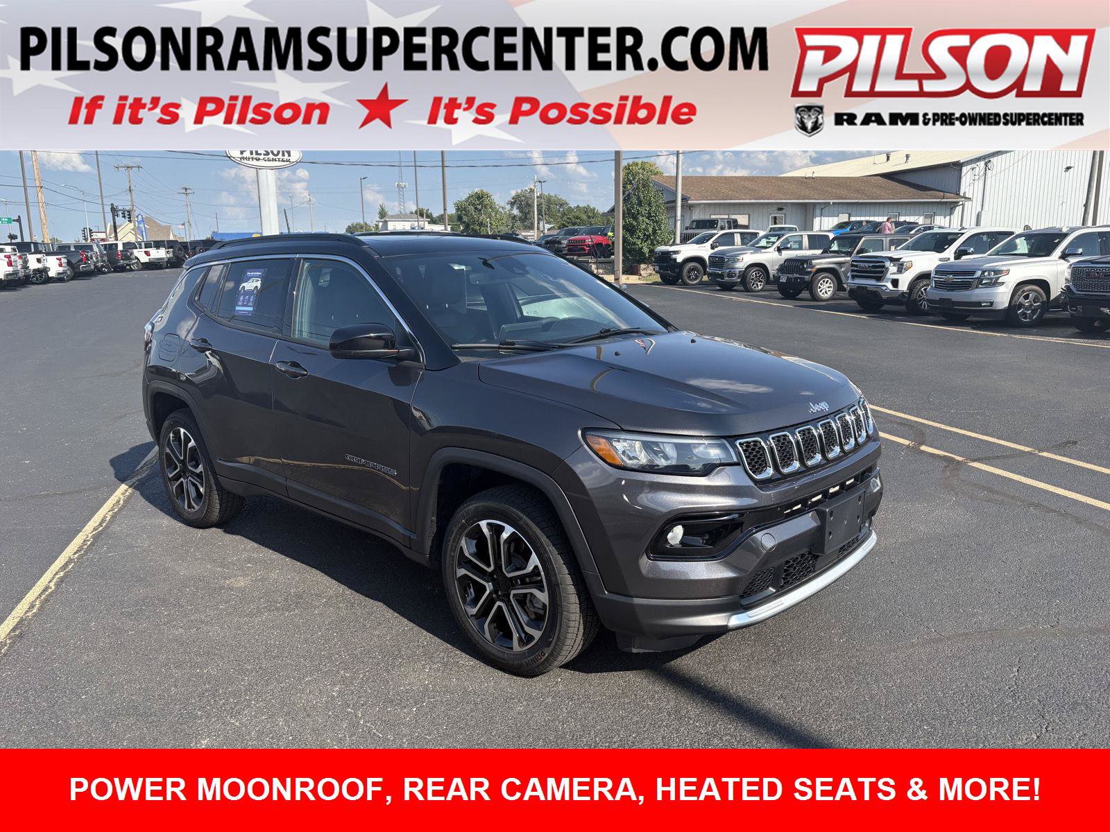 Used 2023 Jeep Compass Limited w/ Sun and Sound Group