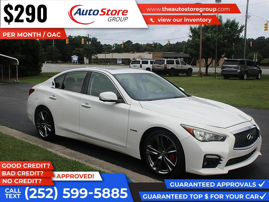 Used 2015 INFINITI Q50 Hybrid w/ Deluxe Technology Package RWD image 4