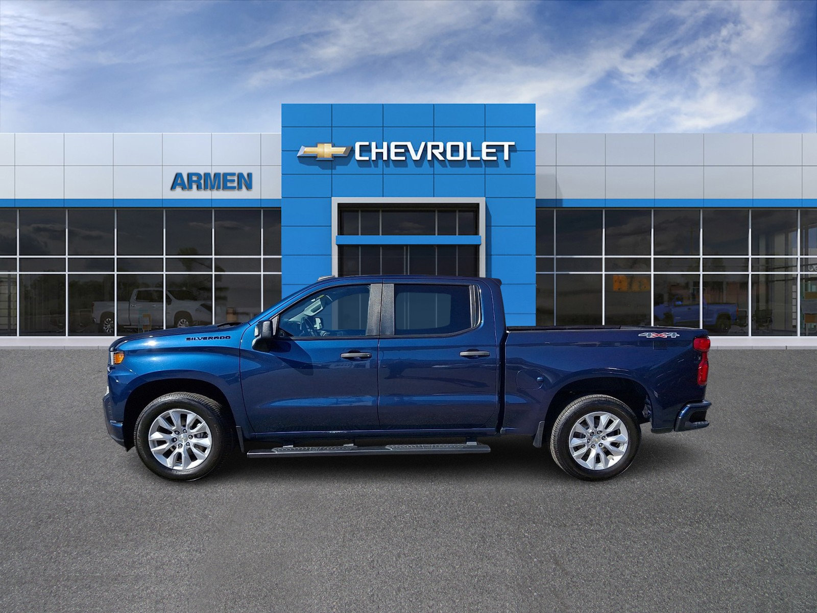 Certified 2022 Chevrolet Silverado 1500 Custom w/ LPO, Dark Essentials Package AWD/4WD image 8