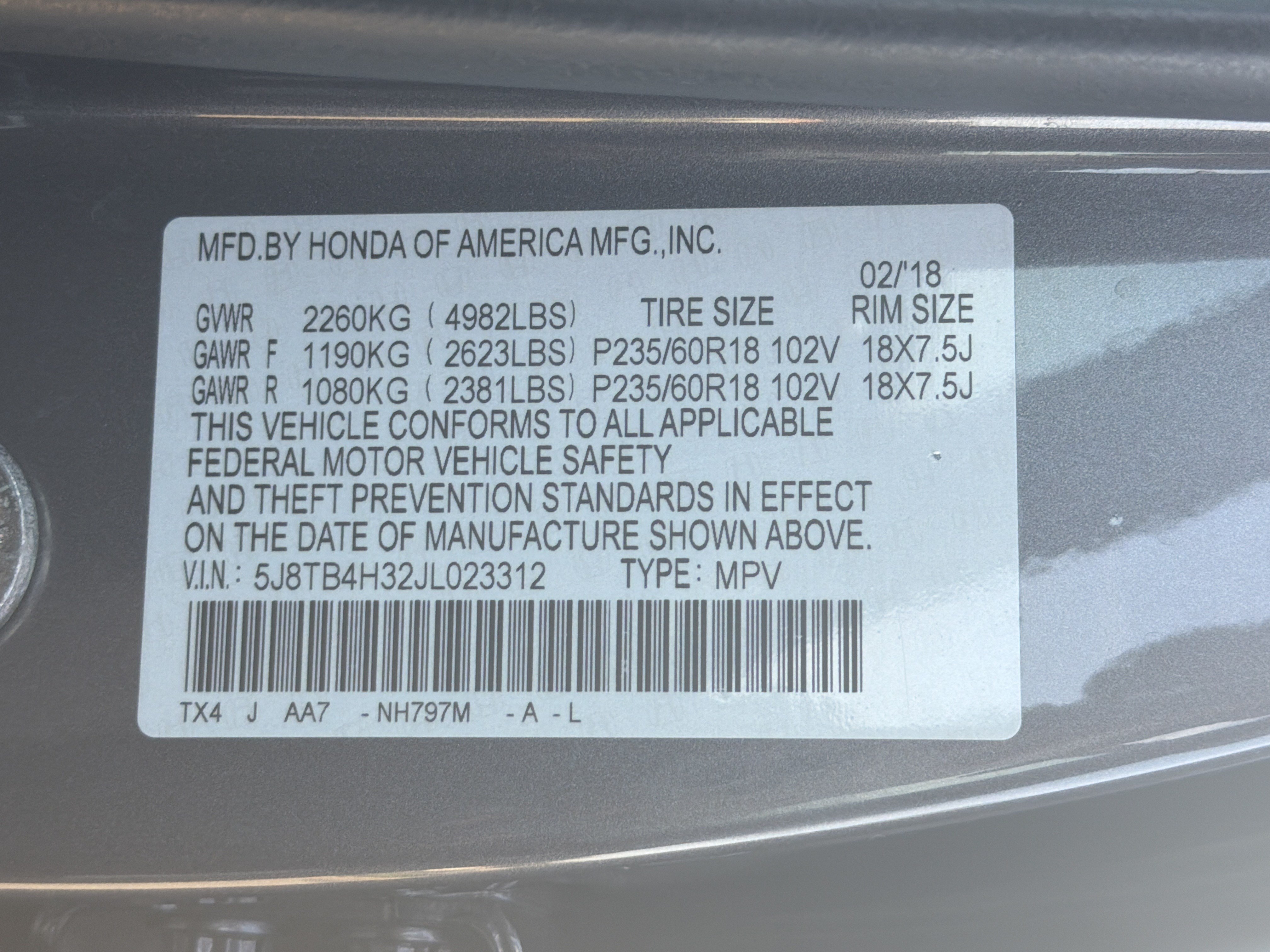 Certified 2018 Acura RDX AWD image 48