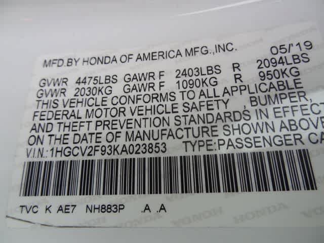Used 2019 Honda Accord Touring image 53