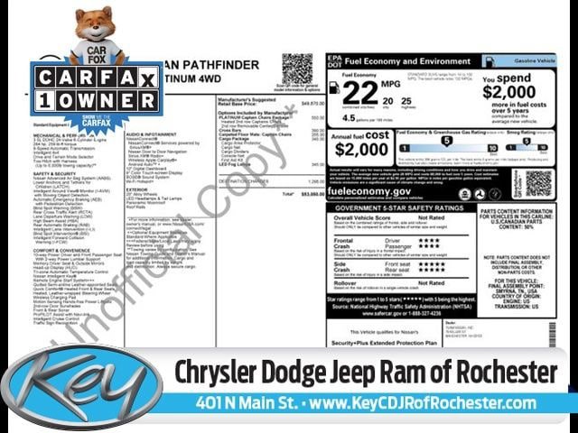 Used 2023 Nissan Pathfinder Platinum