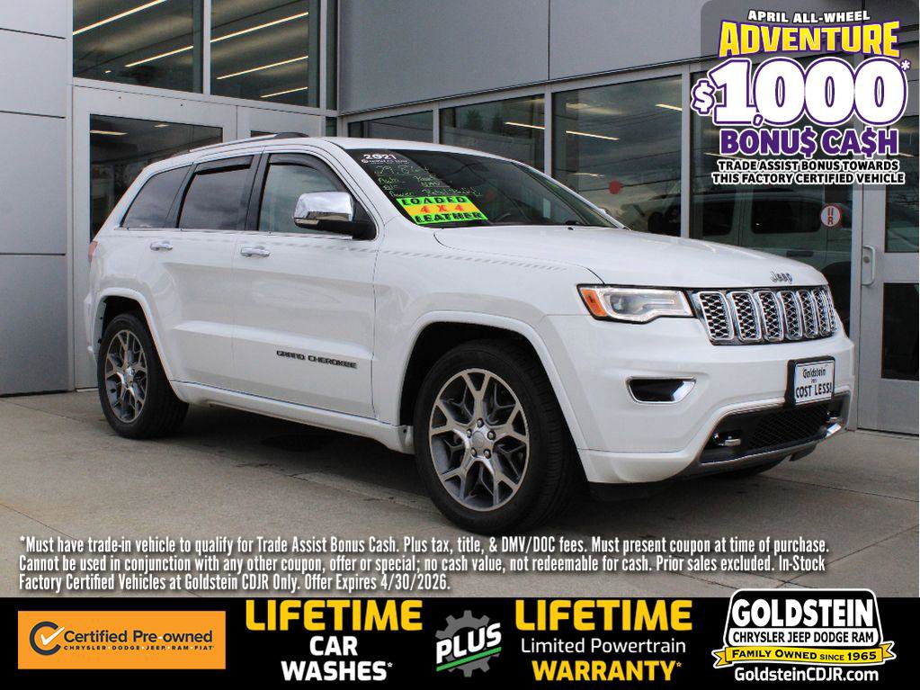 Certified 2021 Jeep Grand Cherokee Overland image 1