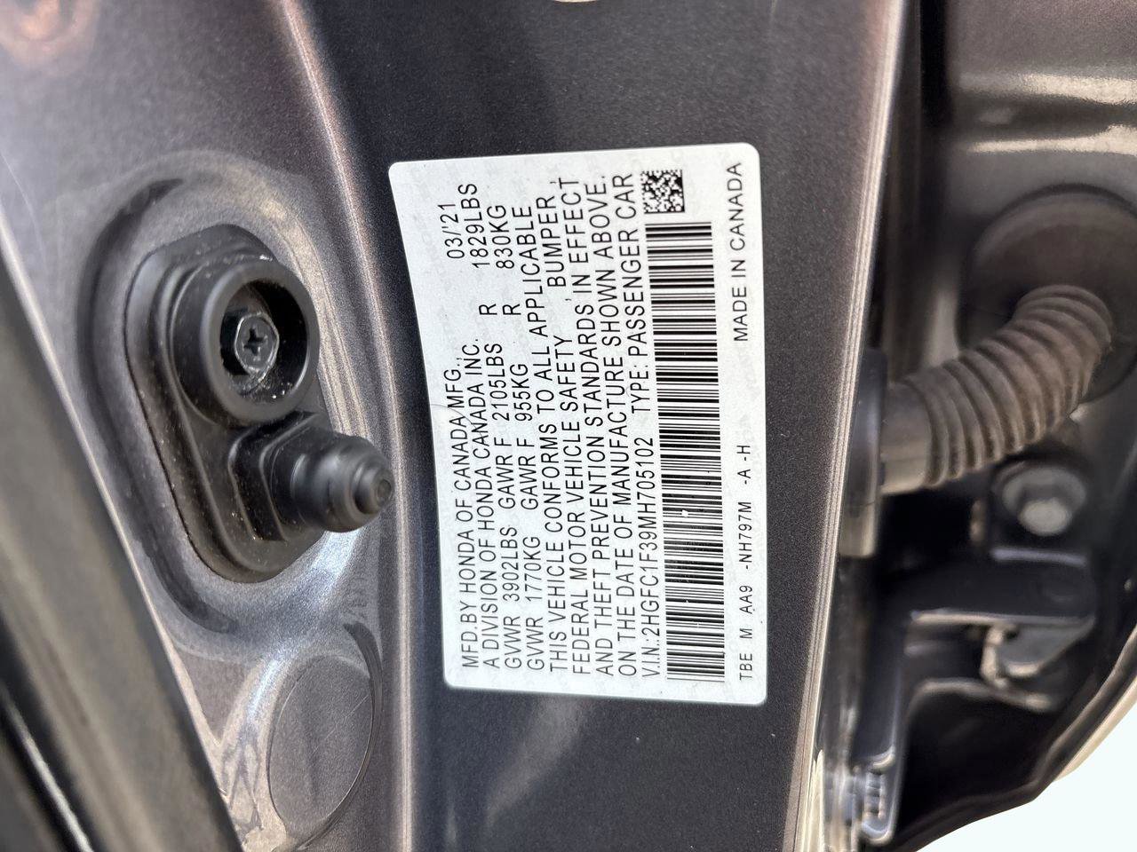 Certified 2021 Honda Civic EX image 22