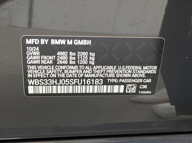 Used 2025 BMW M3 Competition w/ M Carbon Exterior Package image 27