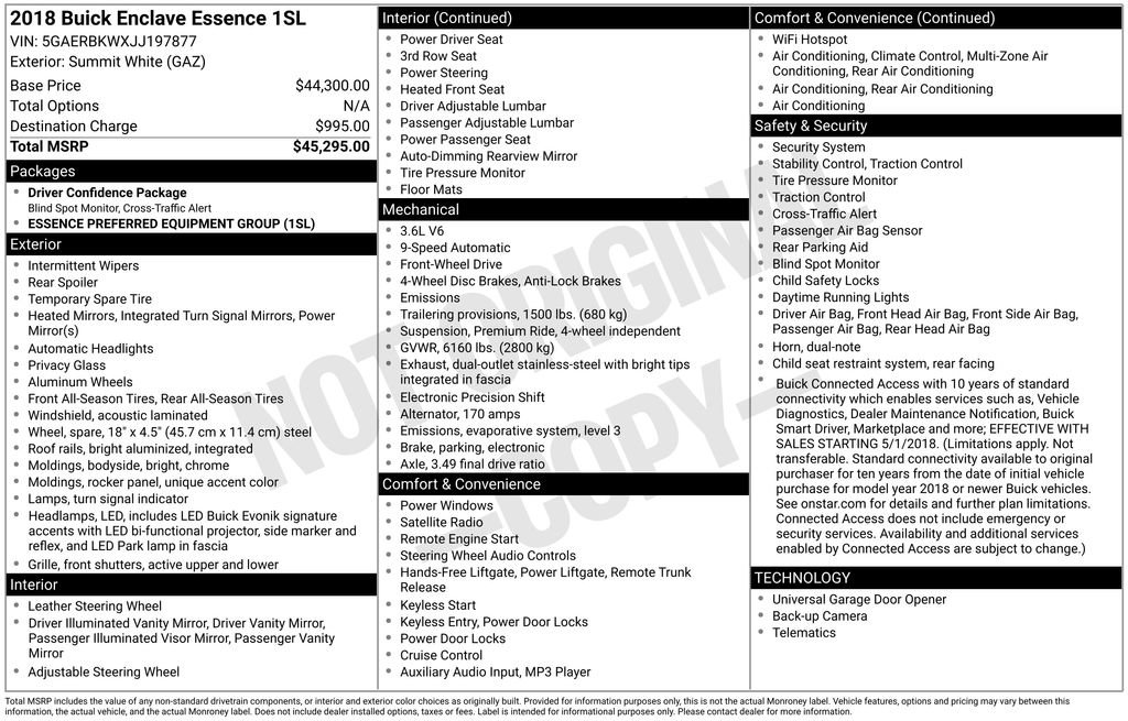 Used 2018 Buick Enclave Essence image 28