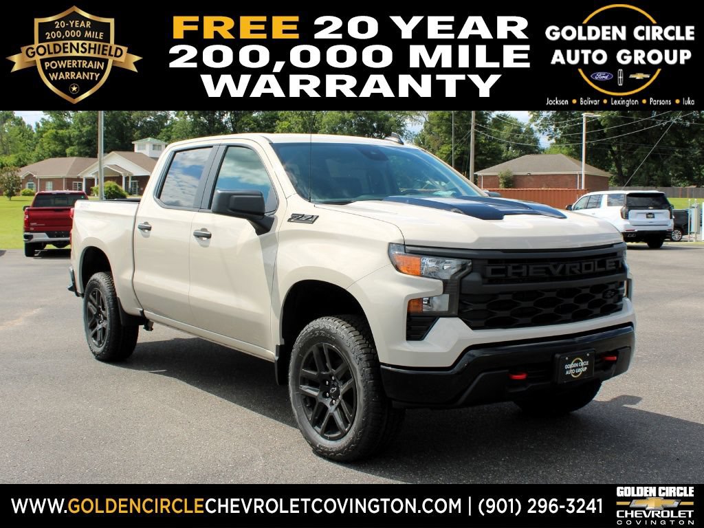 New 2026 Chevrolet Silverado 1500 Custom Trail Boss w/ LPO, Dark Essentials Package AWD/4WD image 1