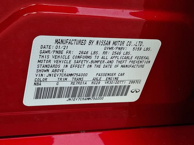 Used 2021 INFINITI Q50 Sensory AWD/4WD image 28