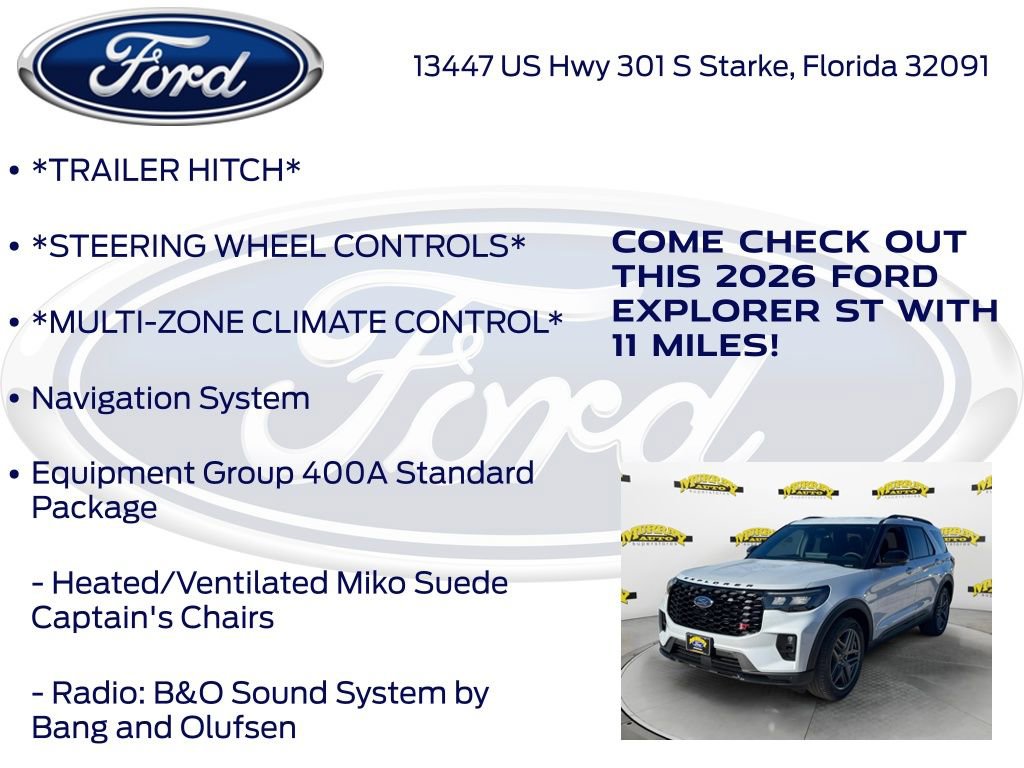 New 2026 Ford Explorer ST w/ Sun And Sound Package image 15
