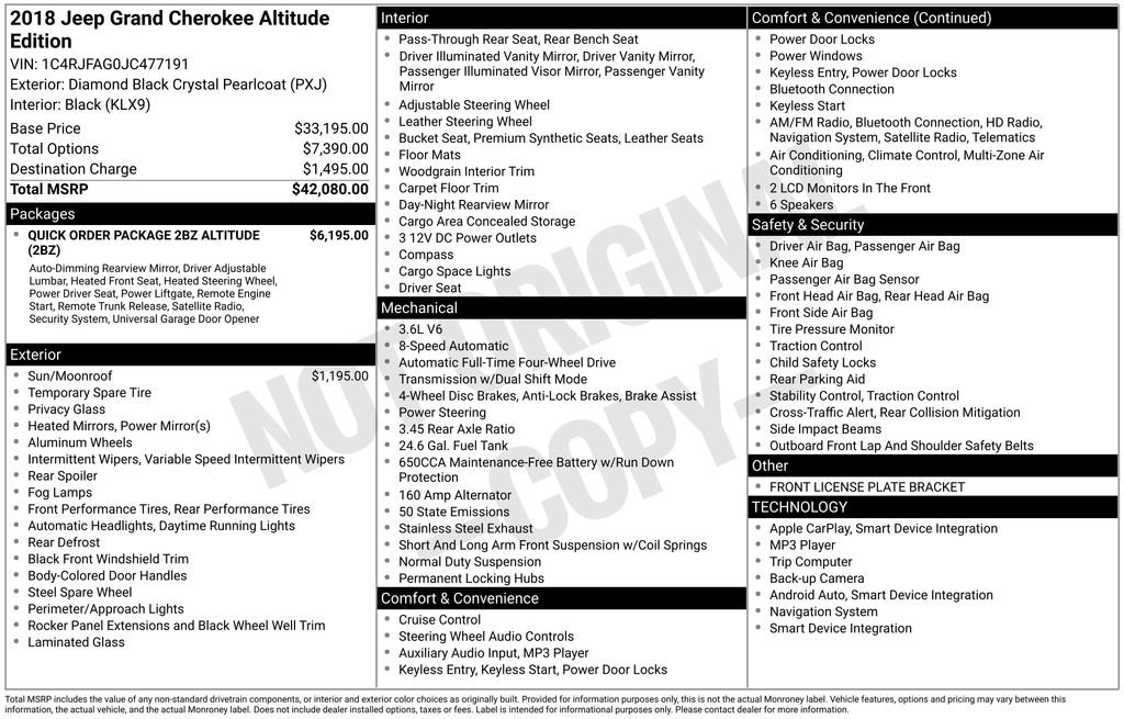 Used 2018 Jeep Grand Cherokee Altitude image 27