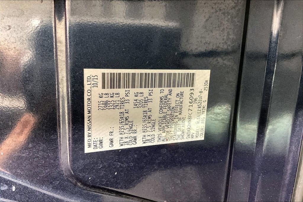 Used 2015 Nissan Pathfinder SV w/ Cargo Package FWD image 40