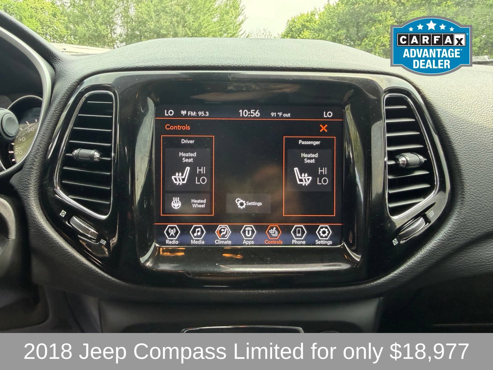 Used 2018 Jeep Compass Limited w/ Trailer Tow Group AWD/4WD image 14