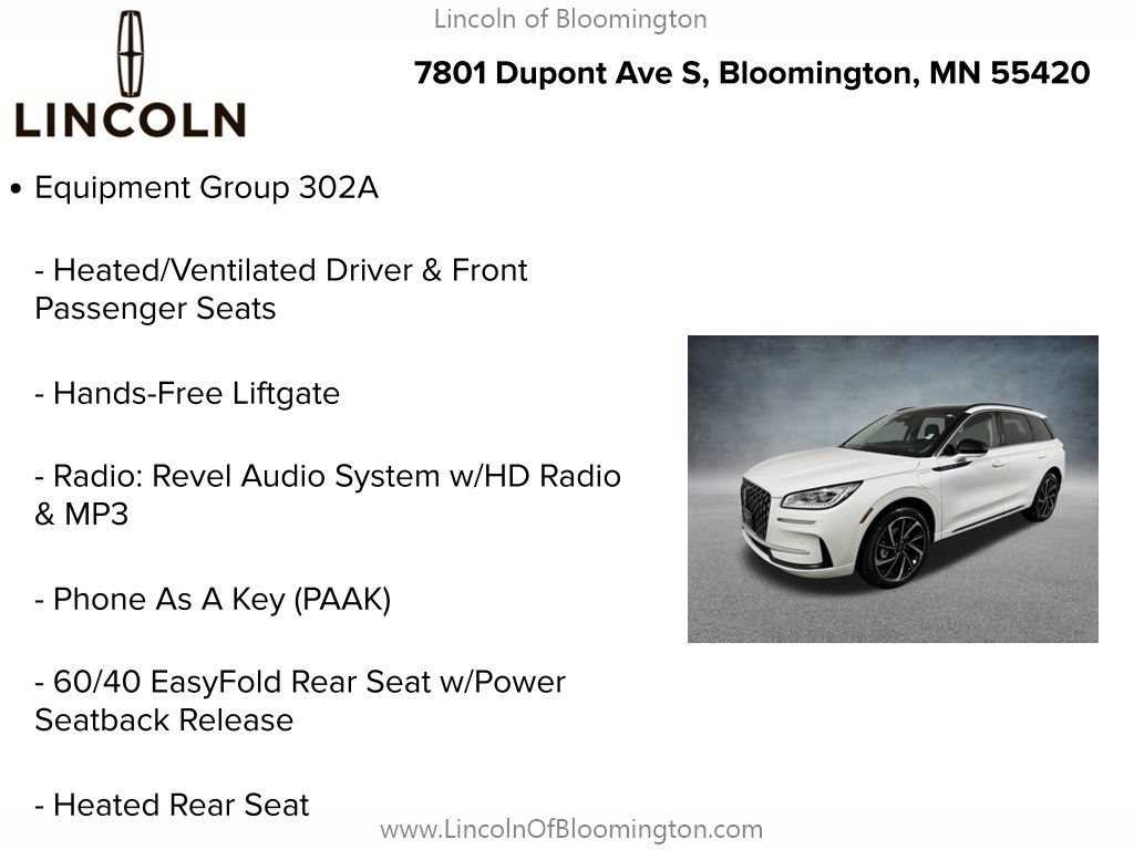 New 2025 Lincoln Corsair Grand Touring w/ Equipment Group 302A AWD/4WD image 9