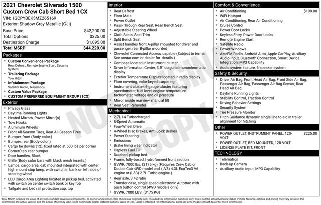 Used 2021 Chevrolet Silverado 1500 Custom AWD/4WD image 13