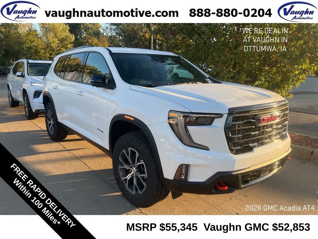 New 2026 GMC Acadia AT4