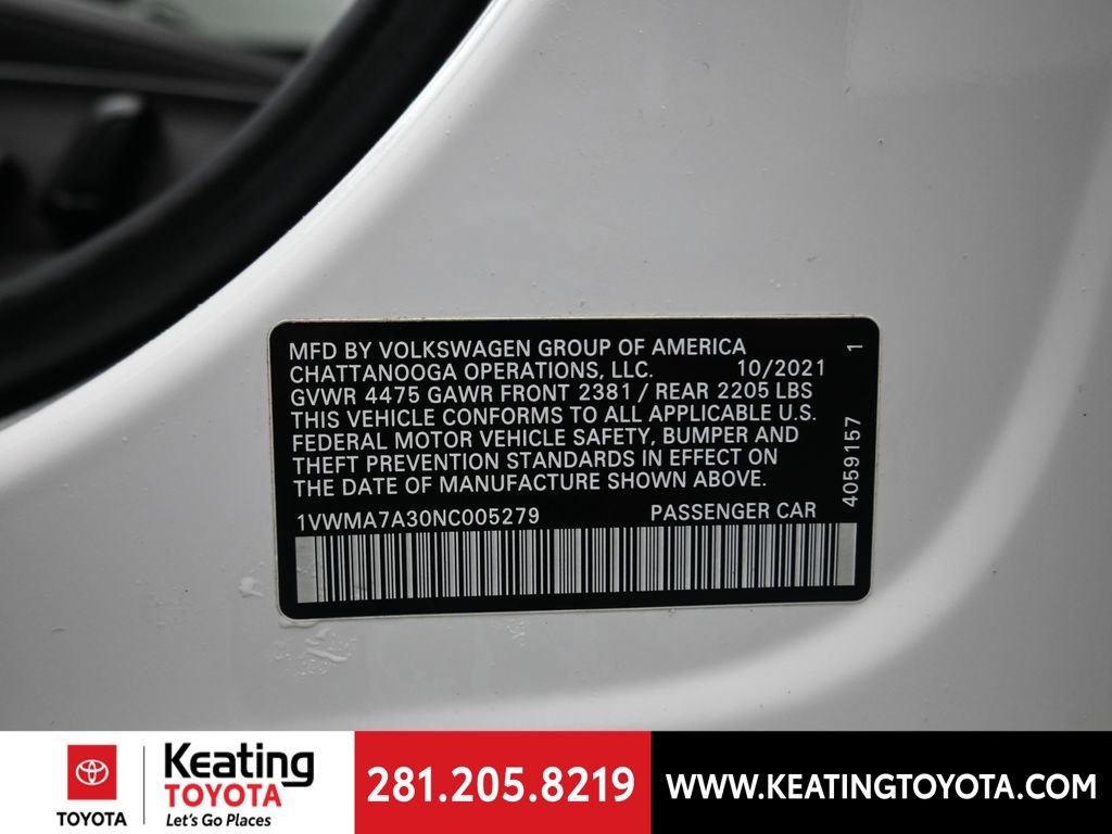 Used 2022 Volkswagen Passat 2.0T R-Line image 12