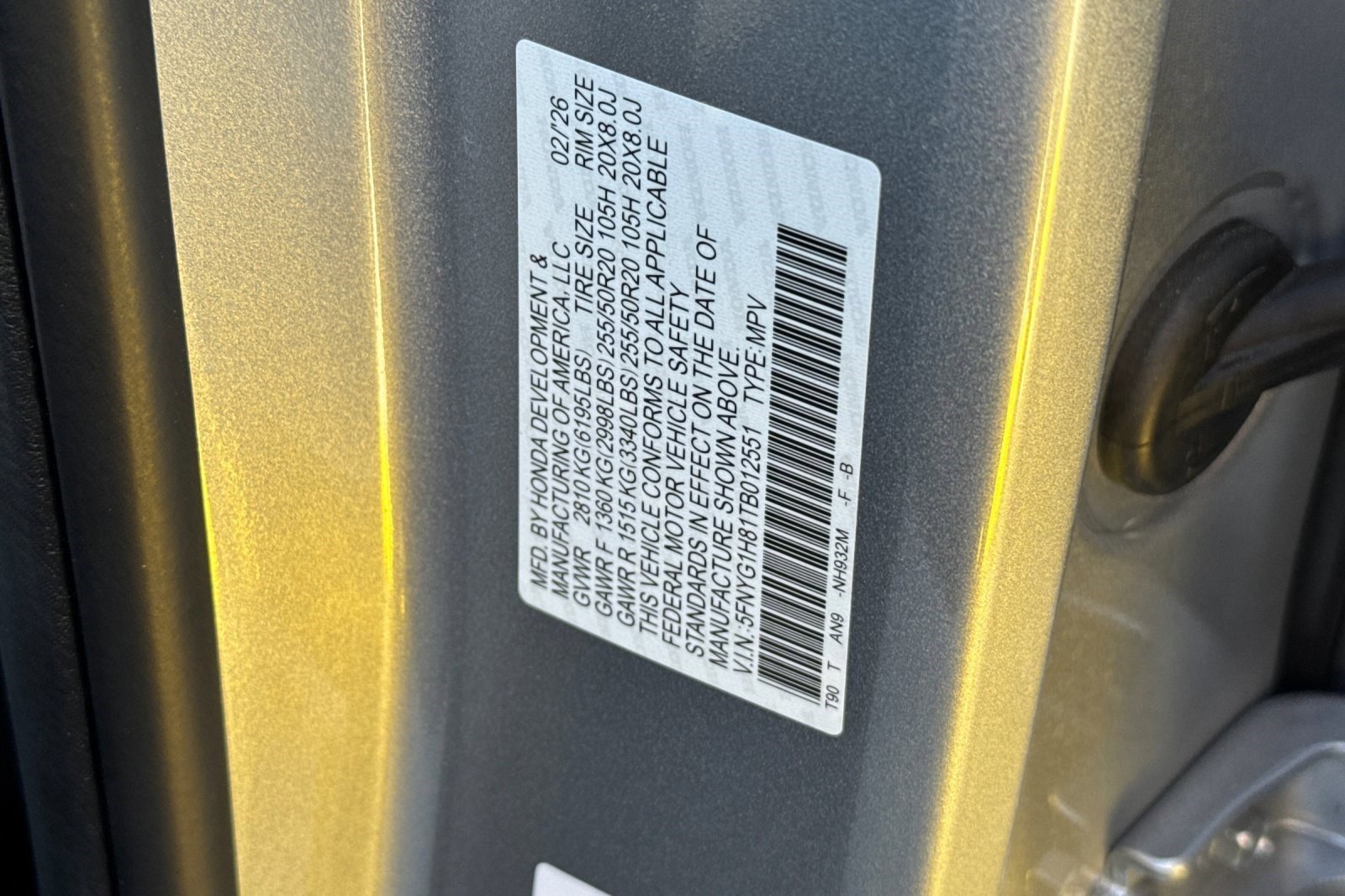 New 2026 Honda Pilot Elite image 20