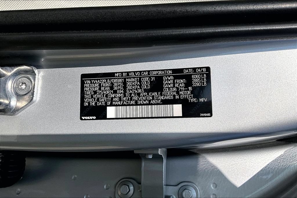Used 2018 Volvo XC90 T6 Inscription w/ Convenience Package AWD/4WD image 42
