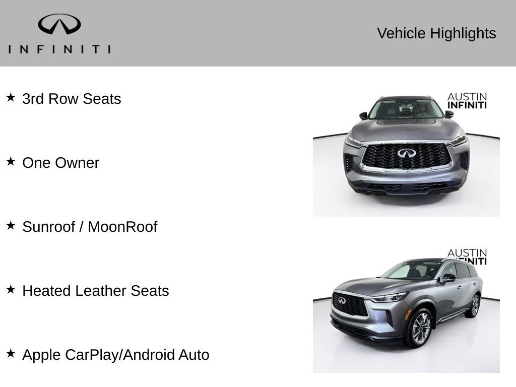 Certified 2023 INFINITI QX60 Luxe w/ Cargo Package FWD image 3