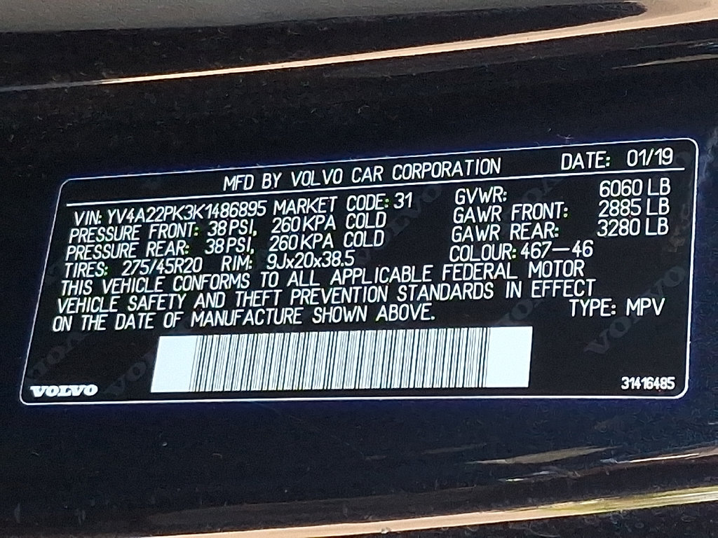 Used 2019 Volvo XC90 T6 Momentum AWD/4WD image 27