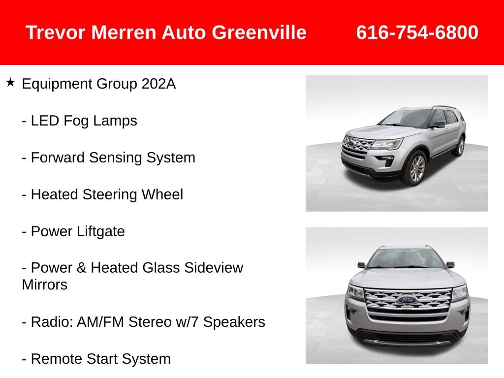 Used 2018 Ford Explorer XLT w/ Equipment Group 202A AWD/4WD image 26