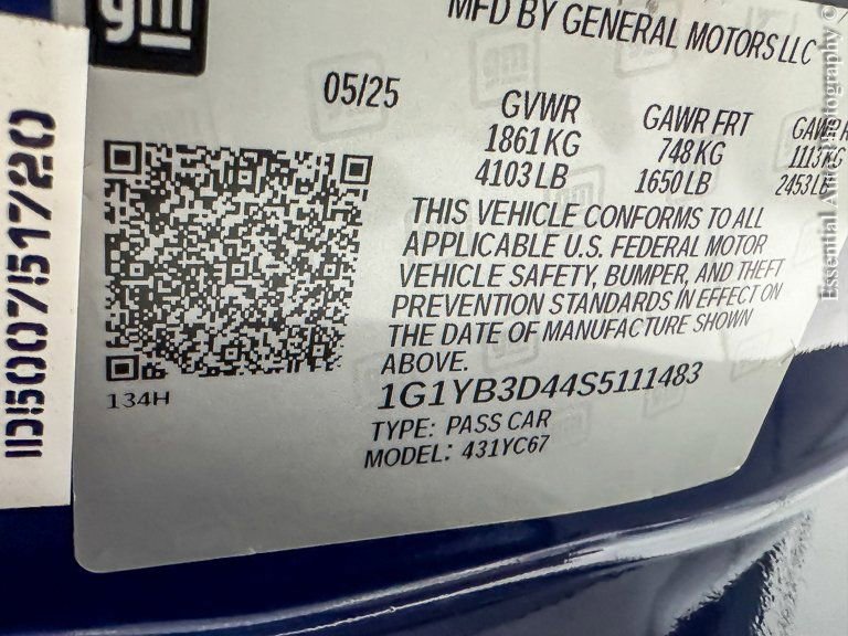 Used 2025 Chevrolet Corvette Stingray Preferred Conv w/ Battery Protection Package image 27