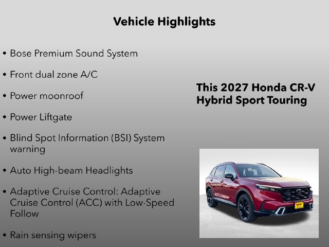 New 2027 Honda CR-V Sport Touring image 31
