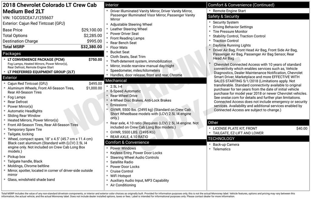 Used 2018 Chevrolet Colorado LT w/ LT Convenience Package RWD image 39