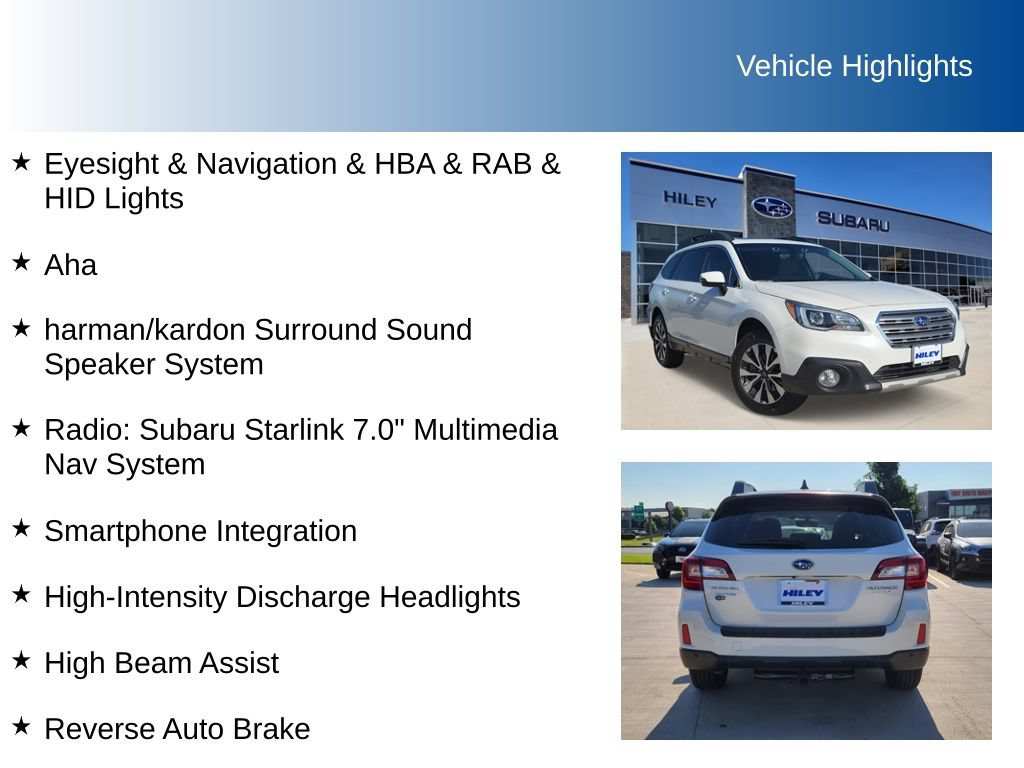 Used 2017 Subaru Outback 2.5i Limited AWD/4WD image 5