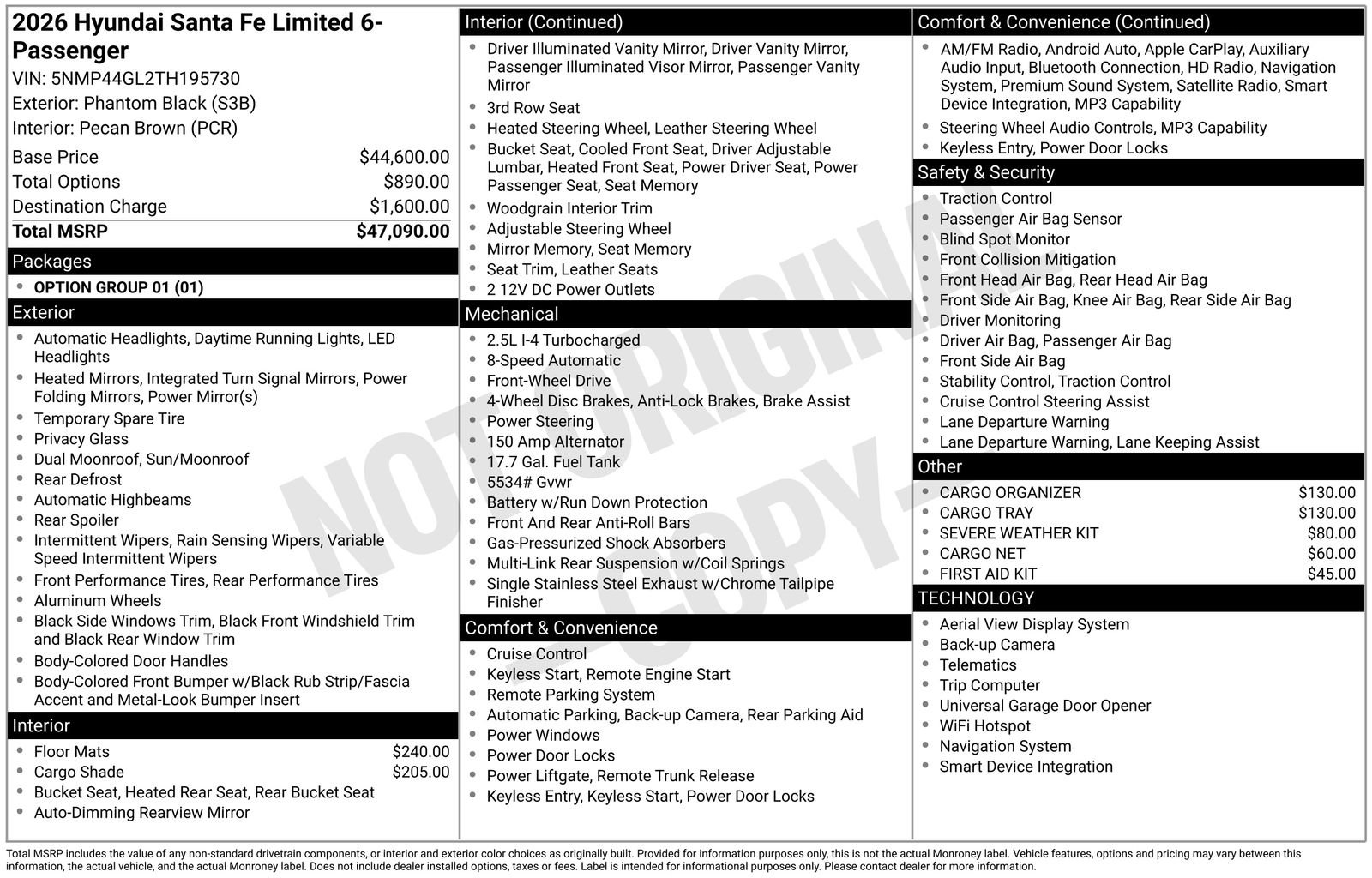 New 2026 Hyundai Santa Fe Limited FWD image 4