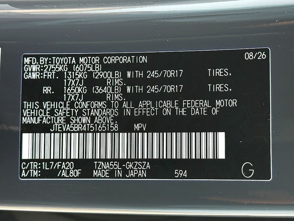New 2026 Toyota 4Runner SR5 AWD/4WD image 24