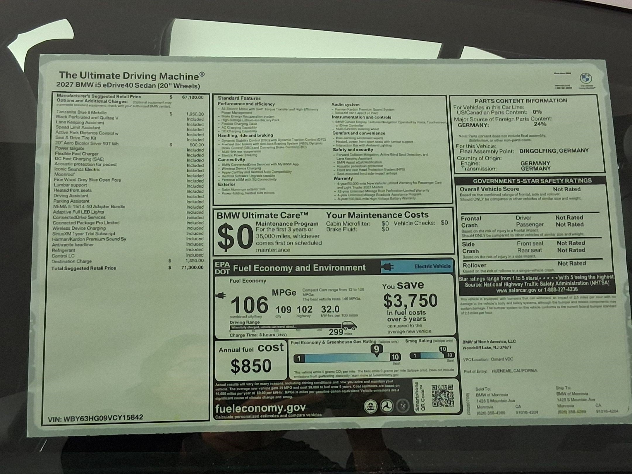 New 2027 BMW i5 eDrive40 RWD image 35