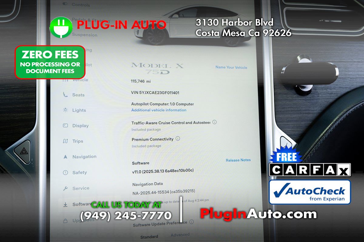 Used 2016 Tesla Model X 75D AWD/4WD image 34