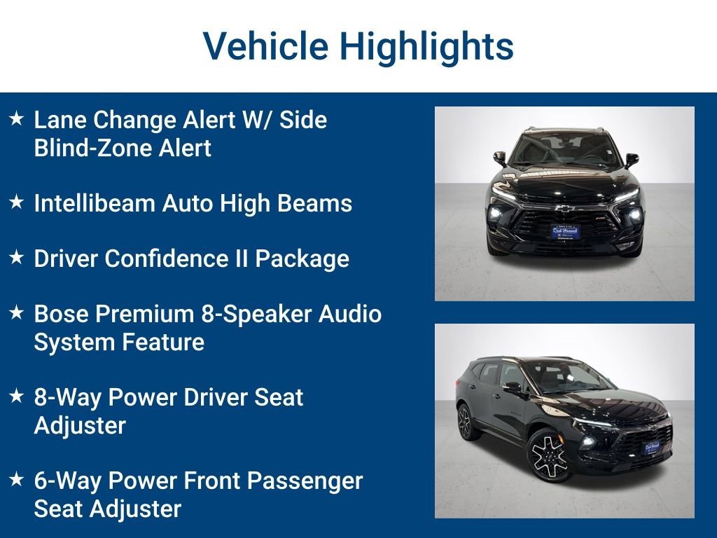 Used 2023 Chevrolet Blazer RS w/ Driver Confidence II Package image 3