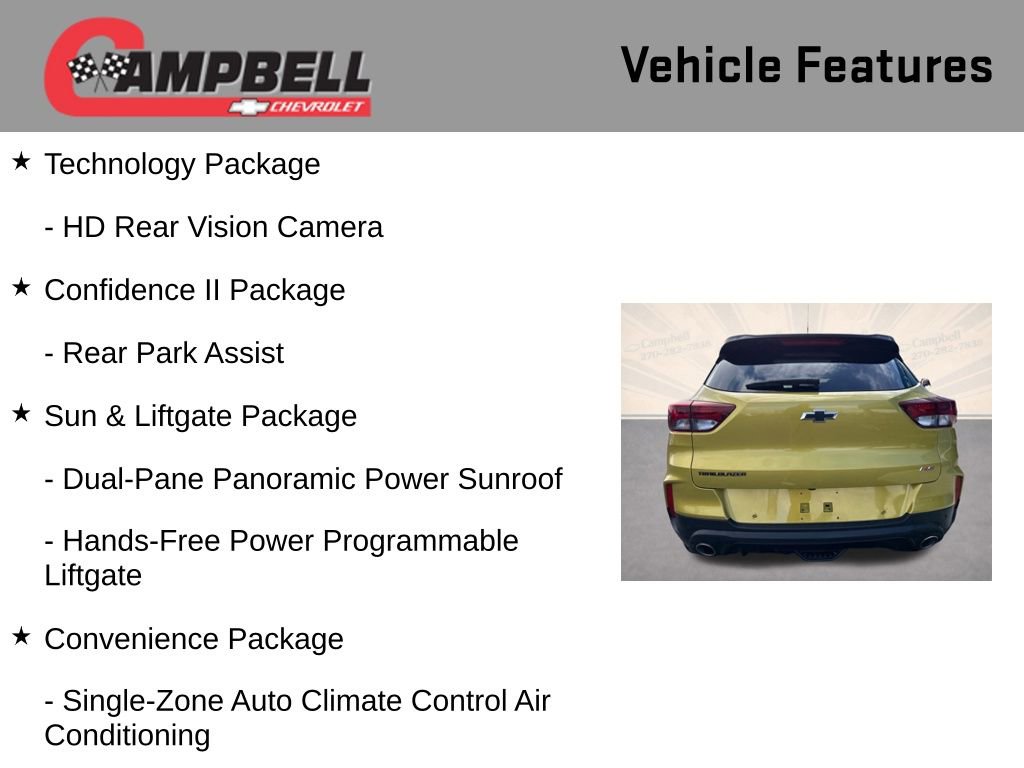 Used 2023 Chevrolet TrailBlazer RS w/ Sun and Liftgate Package image 10