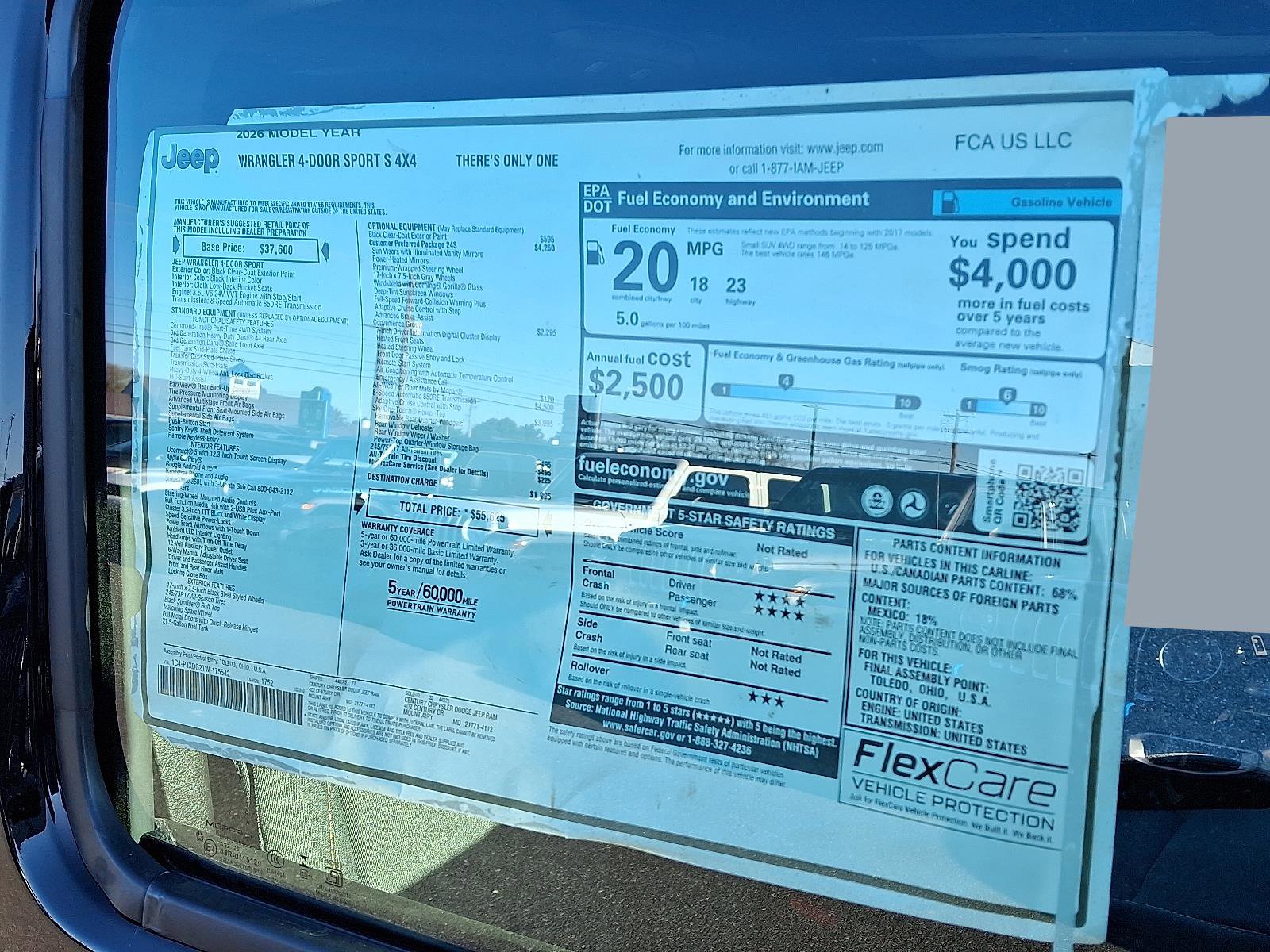 New 2026 Jeep Wrangler Sport S image 19