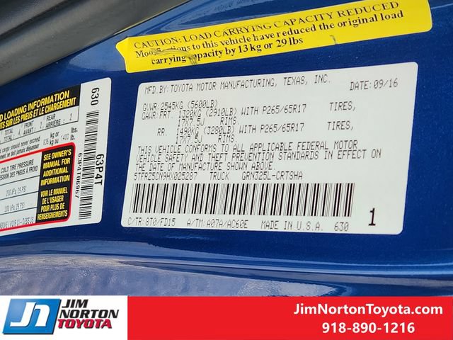 Used 2017 Toyota Tacoma TRD Sport w/ Tow Package RWD image 34