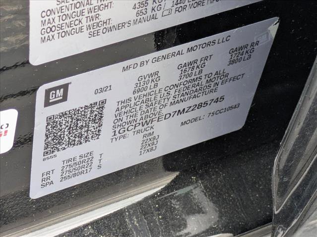 Used 2021 Chevrolet Silverado 1500 High Country w/ Technology Package image 25