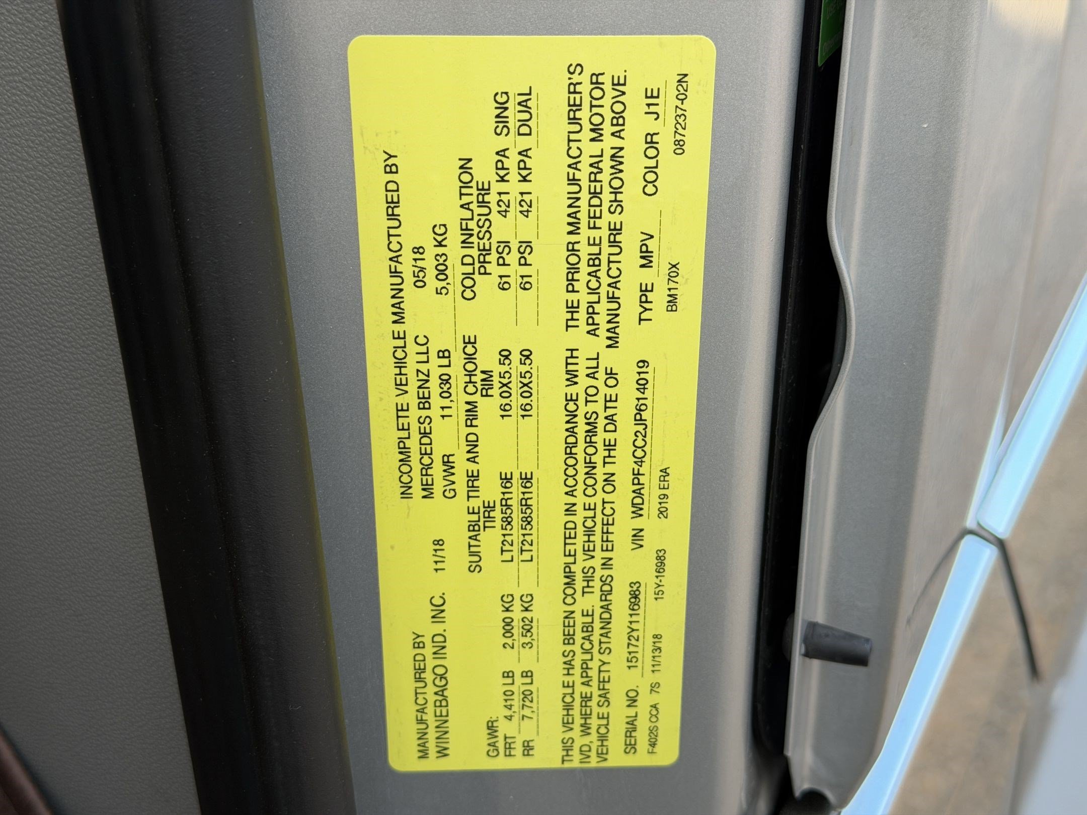 Used 2018 Mercedes-Benz Sprinter 3500 image 21