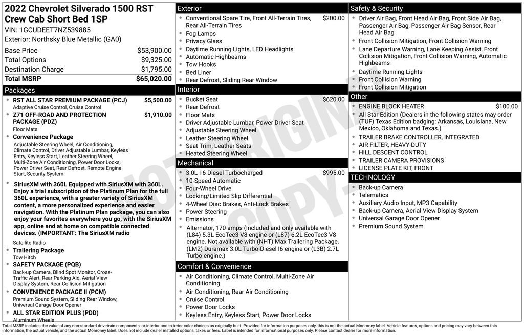 Used 2022 Chevrolet Silverado 1500 RST w/ RST All Star Premium Package AWD/4WD image 5