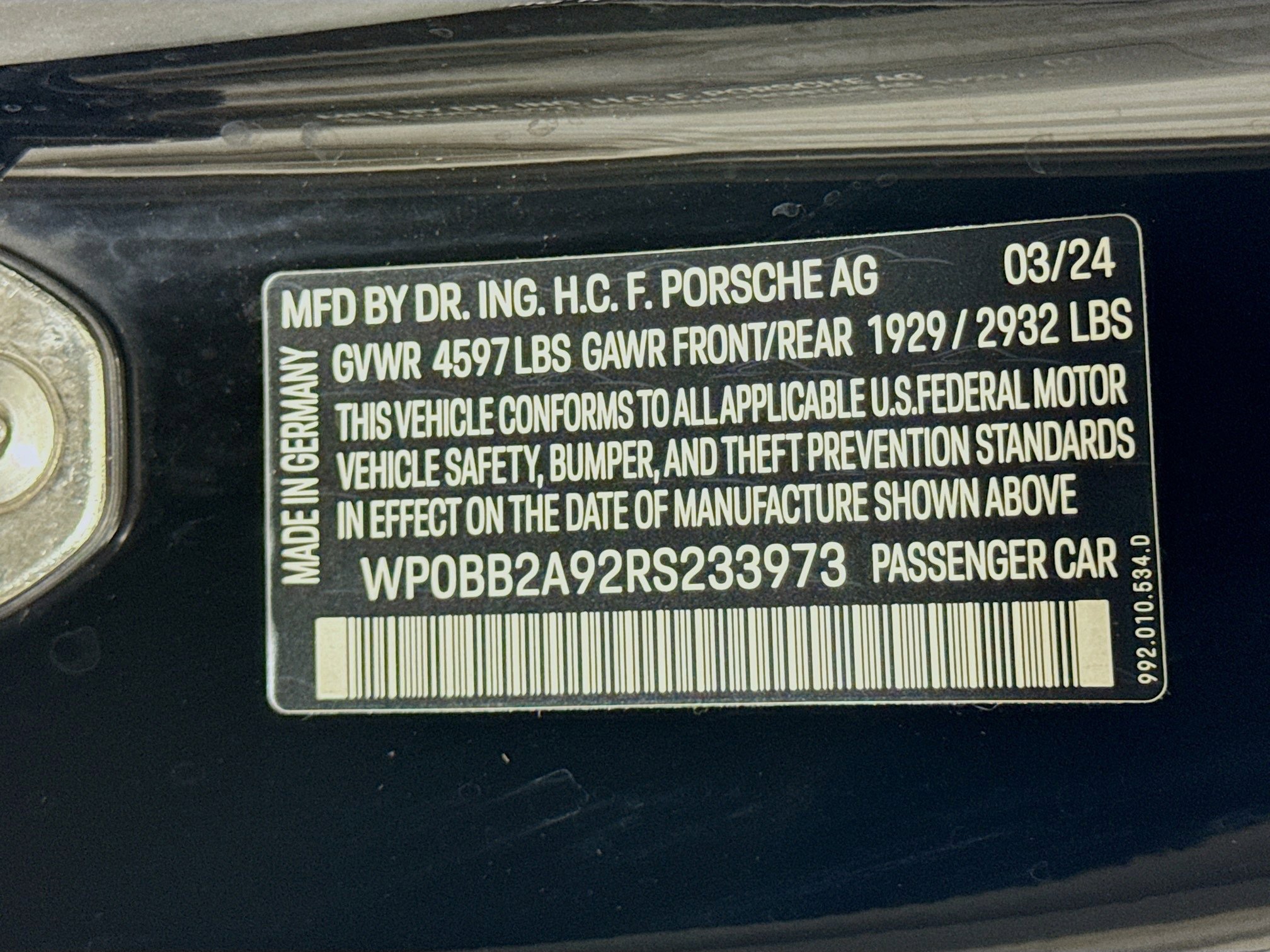 Certified 2024 Porsche 911 Targa 4S image 27