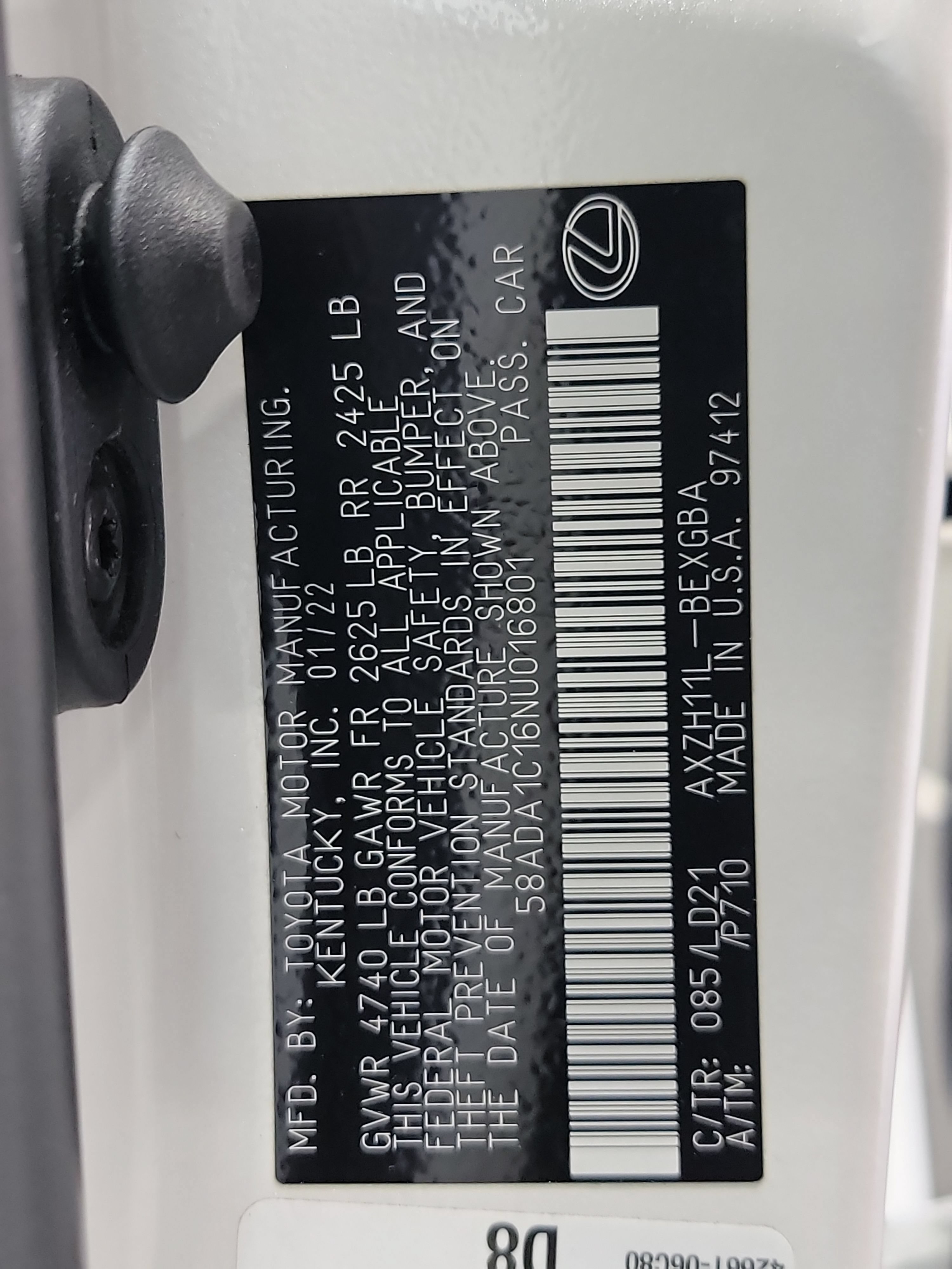 Used 2022 Lexus ES 300h w/ Premium Package FWD image 33