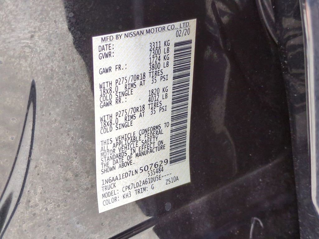 Used 2020 Nissan Titan PRO-4X w/ Pro-4x Utility Package image 31