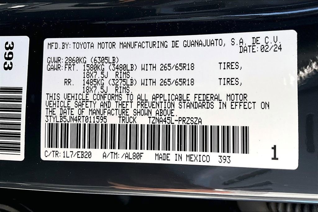 Used 2024 Toyota Tacoma Limited image 41