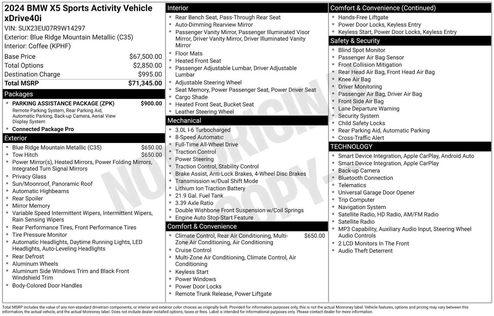 Used 2024 BMW X5 xDrive40i w/ Parking Assistance Package AWD/4WD image 27