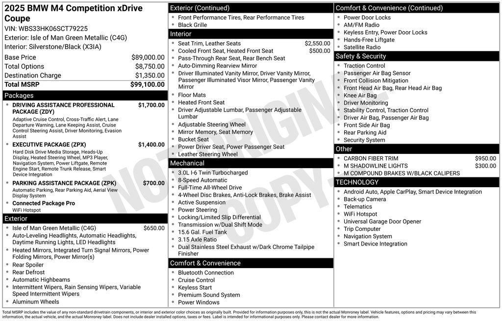 Used 2025 BMW M4 xDrive Competition image 5