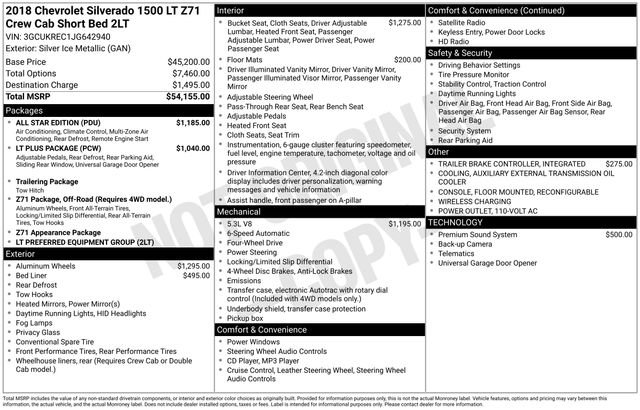 Used 2018 Chevrolet Silverado 1500 LT w/ All Star Edition image 27